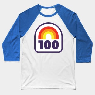 100 Mile Trail and Ultra Running Rainbow Baseball T-Shirt